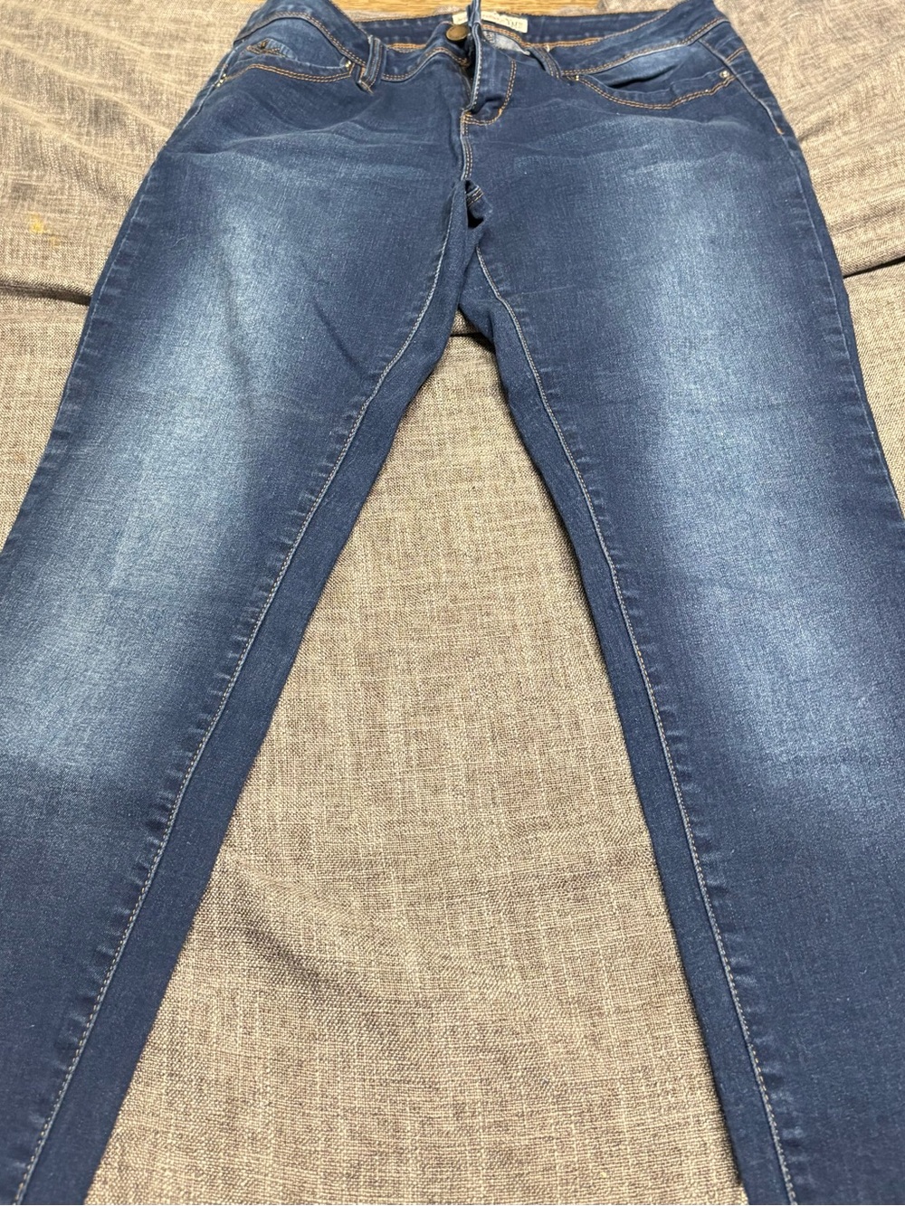 YMI wannabettabutt Women's Dark Blue Slim Fit Jeans